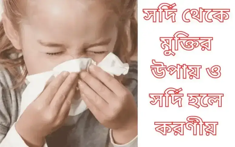 সর্দি থেকে মুক্তির উপায়