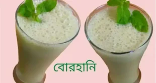 বোরহানি বানানোর রেসিপি