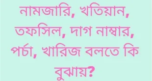জমি বা ভূমির নামজারি