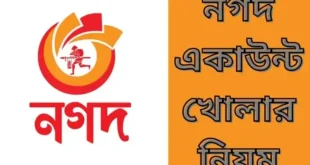 নগদ একাউন্ট খোলার নিয়ম