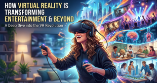 Virtual Reality, VR Technology, Immersive Entertainment, VR Gaming, Virtual Experiences, Metaverse, Mixed Reality, VR Headsets, Meta Quest, Apple Vision Pro, Spatial Audio, VR Cinema, Interactive Storytelling, VR Training, Medical VR, VR Therapy, Enterprise VR, Virtual Collaboration, Motion Tracking, Haptic Feedback, Social VR, Virtual Concerts, VR Education, Future of Entertainment, Immersive Technology