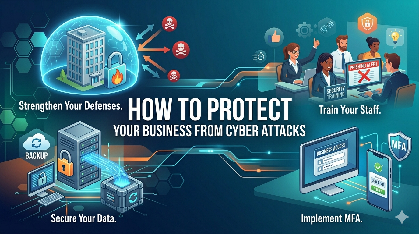 How to Protect Your Business from Cyber Attacks – Caption Idea