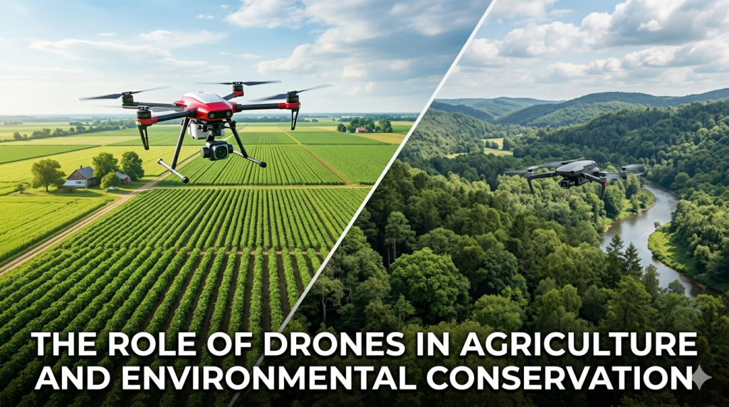 Drones, UAV Technology, Precision Agriculture, Environmental Conservation, Wildlife Monitoring, Anti-Poaching, Crop Health, Multispectral Imaging, Agricultural Technology, AgTech, Forest Conservation, Deforestation, Aerial Surveying, Smart Farming, Sustainable Agriculture, Drone Spraying, Livestock Management, Marine Conservation, Ecosystem Monitoring, Thermal Imaging, Remote Sensing, Climate Action, Biodiversity Protection, Conservation Technology, Future of Farming
