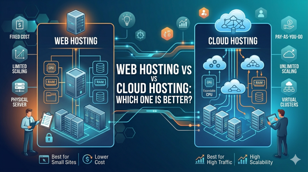 Web Hosting vs Cloud Hosting Which One Is Better