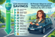 how to lower car insurance premium, ways to save on car insurance, reduce car insurance by 40 percent, cheapest car insurance tips, car insurance discounts guide, how to get cheaper auto insurance, telematics discount car insurance, car insurance savings strategies, lower auto insurance rates 2026, best ways to cut car insurance costs