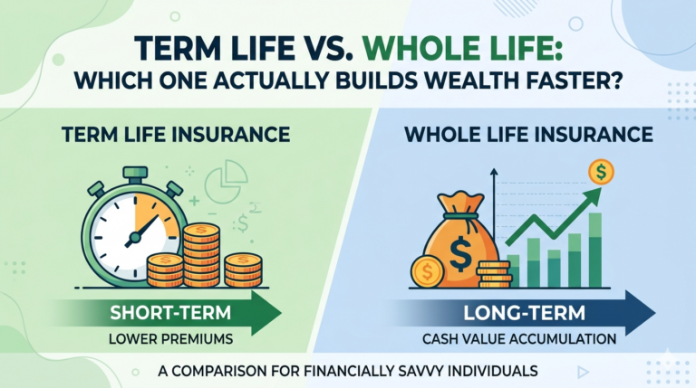 term life vs whole life insurance, which life insurance builds wealth, whole life insurance cash value explained, buy term and invest the difference, best life insurance for wealth building, whole life vs term life cost comparison, infinite banking concept explained, life insurance investment strategy, permanent life insurance guide, term life insurance benefits 2026