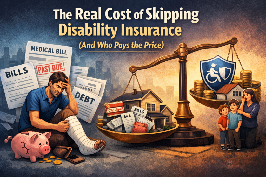 disability insurance importance, cost of skipping disability insurance, why you need disability insurance, long term disability insurance guide, short term disability insurance, disability insurance for self employed, income protection insurance, what happens without disability insurance, disability insurance vs life insurance, best disability insurance plans 2026